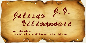 Jelisav Vilimanović vizit kartica